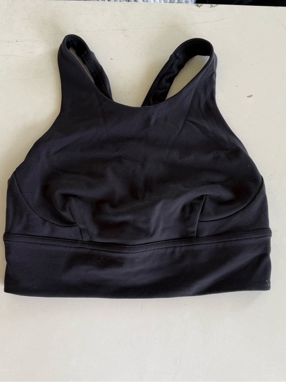 Lululemon Wunder Train Longline sports bra in black Sz 6